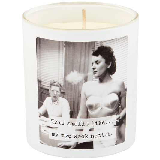 Two Week Notice Candle