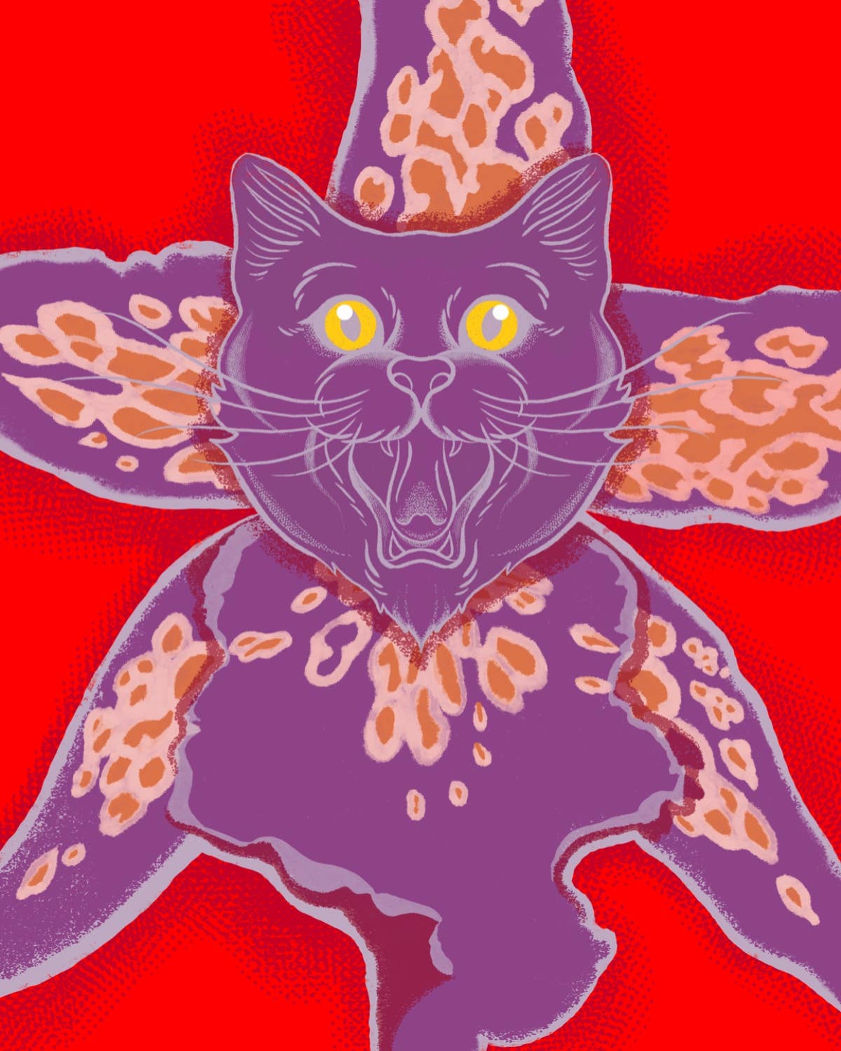 8x10 Print: Psychedelicat 5