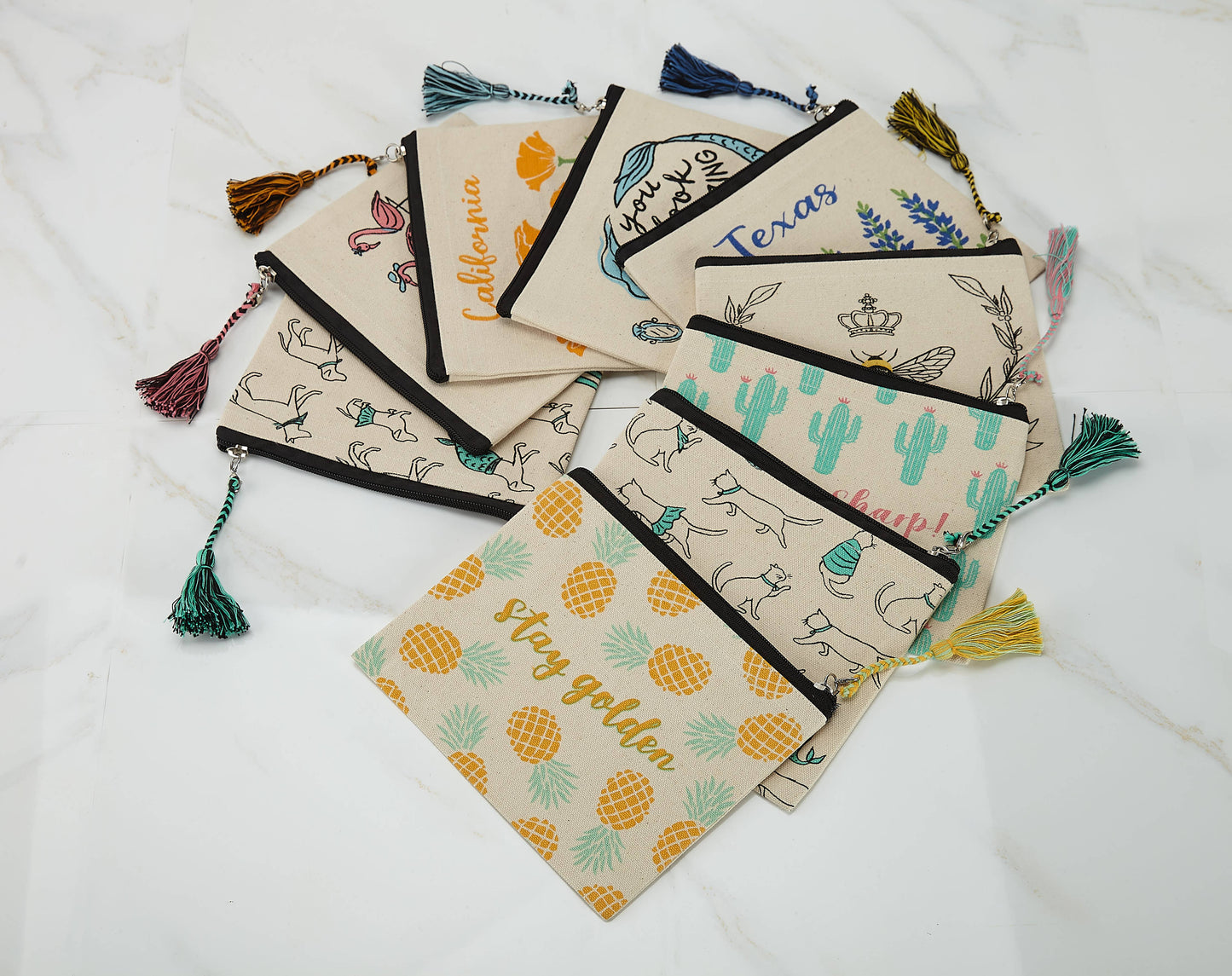 All The Cats Pouch (Set of 6)